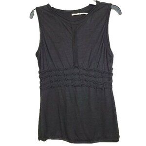 Max Studio Babydoll Tank Top Vintage Y2K  Womens  Medium Black Fairy Grunge